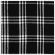 Black & White Plaid Fabric