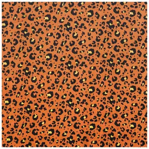 Leopard Print Satin Fabric