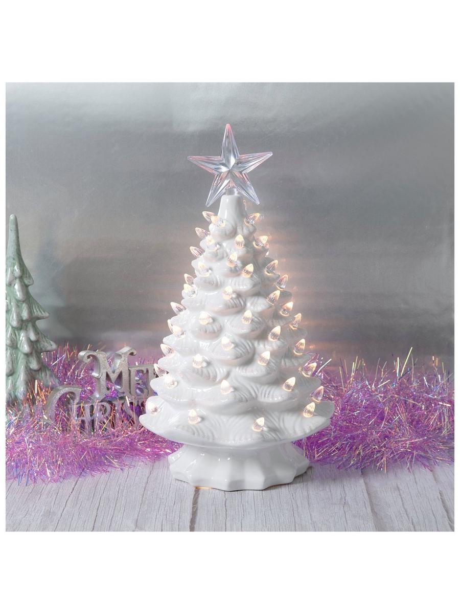 White Light Up Ceramic Christmas Tree | Hobby Lobby | 5960828