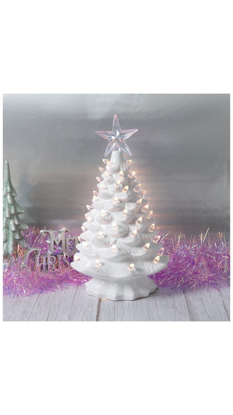 White Light Up Ceramic Christmas Tree | Hobby Lobby | 5960828