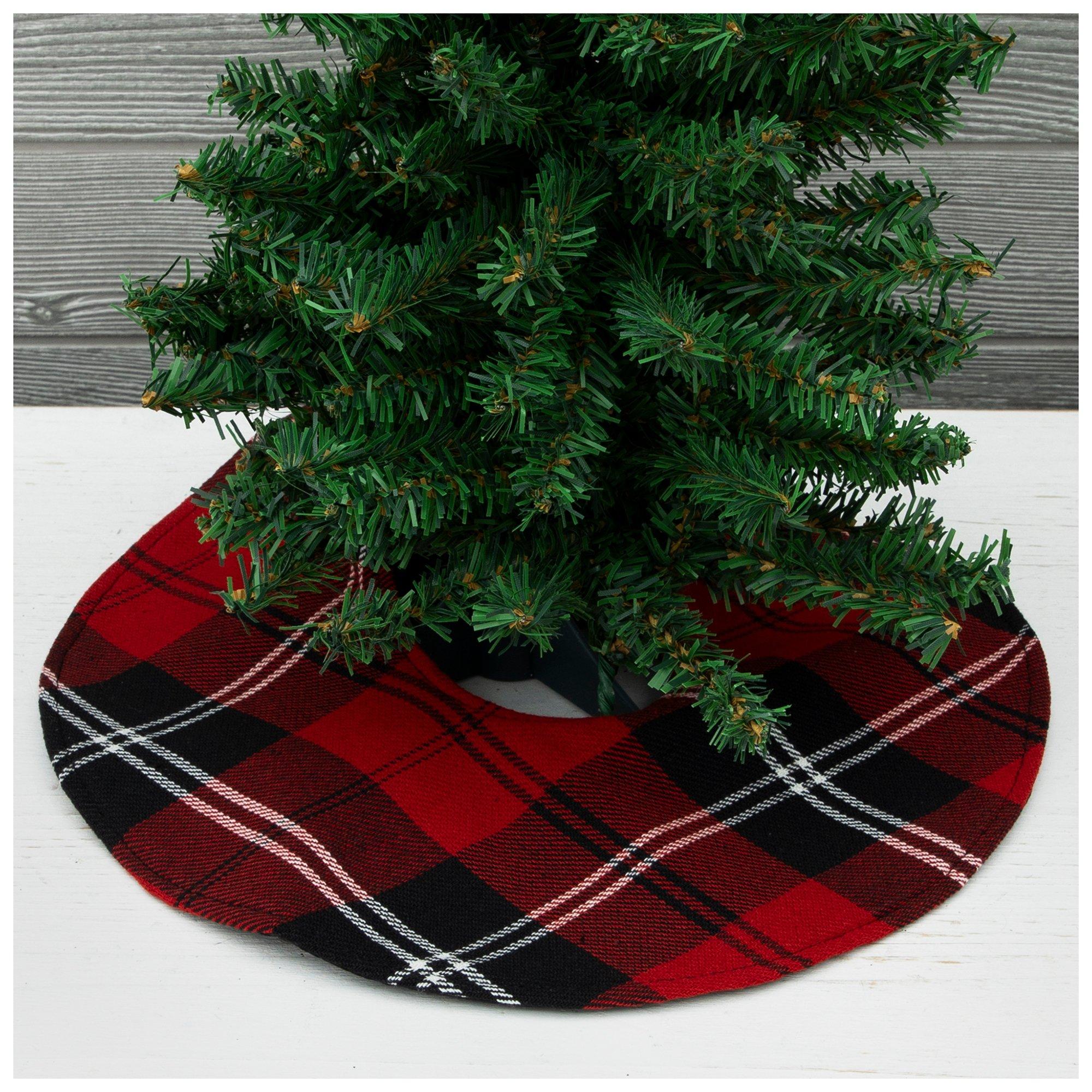 Red & Black Plaid Mini Tree Skirt Hobby Lobby 5962550