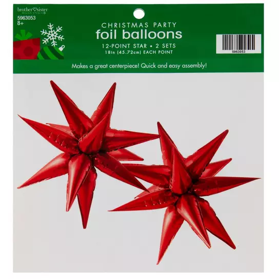 8 oz Foil Chocolate Stars - Available in Gold, Red, Blue and Silver -  Seroogy's Holiday House
