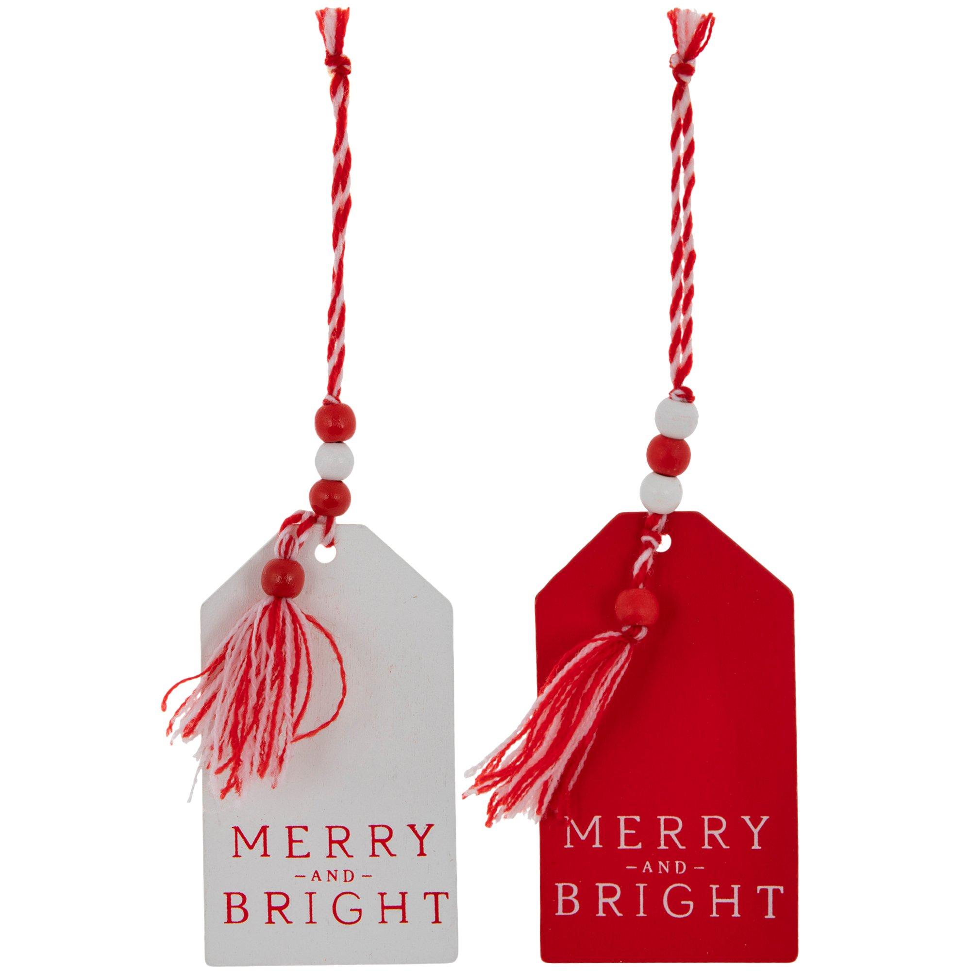 Merry &amp; Bright Wood Gift Tags | Hobby Lobby | 5964549