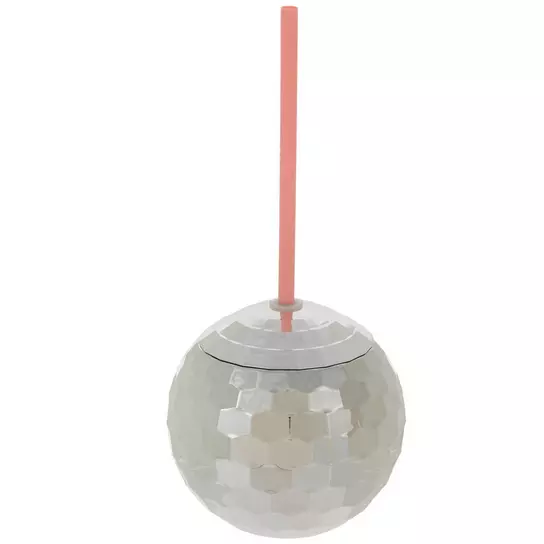 Disco Ball Cup with Lid And Straw New Years Eve Party Sipper Cups Drink  Tumbler