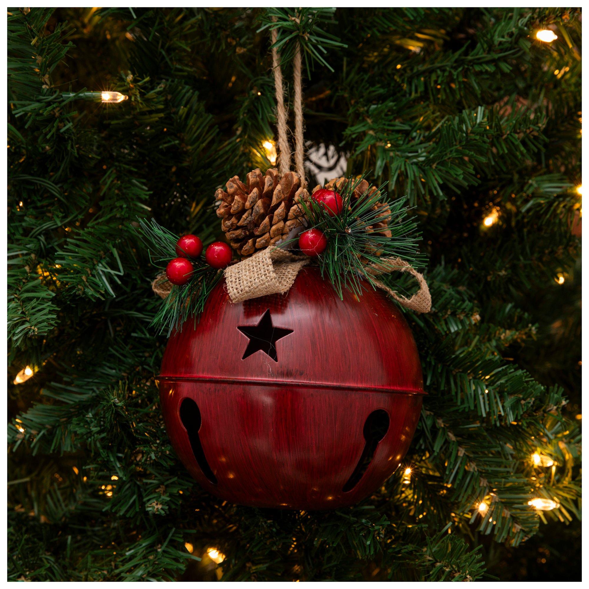 Red Star & Pinecone Jingle Bell Hobby Lobby 5968128