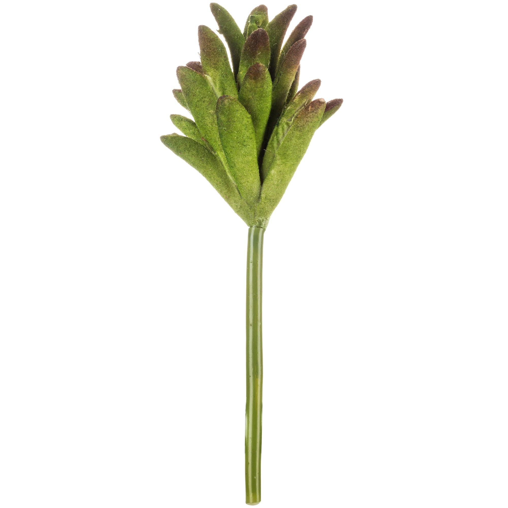 Fuzzy Green Succulent Pick | Hobby Lobby | 597070