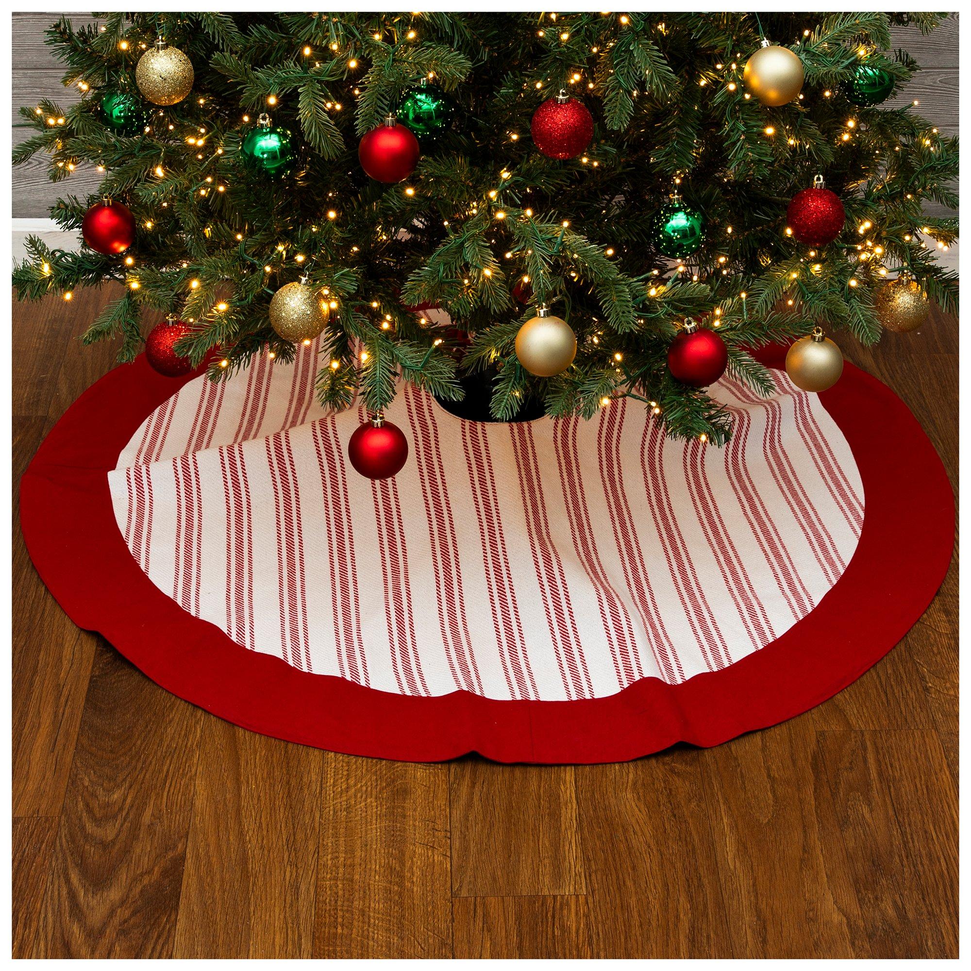 Red White Striped Tree Skirt Hobby Lobby 5974191, 51% OFF