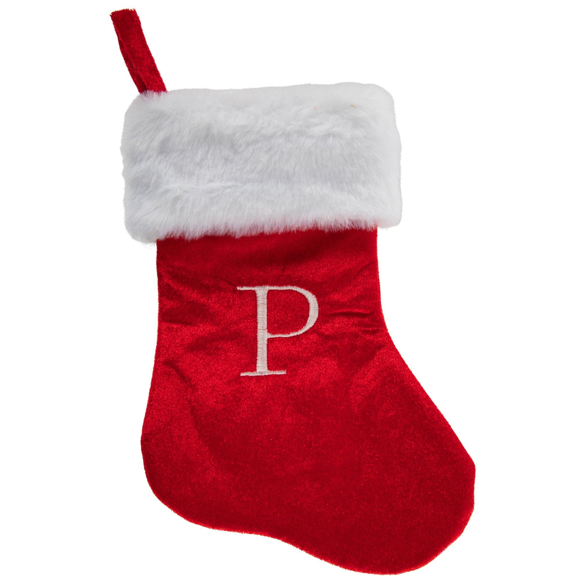 Red & White Monogram Stocking Hobby Lobby 5977582
