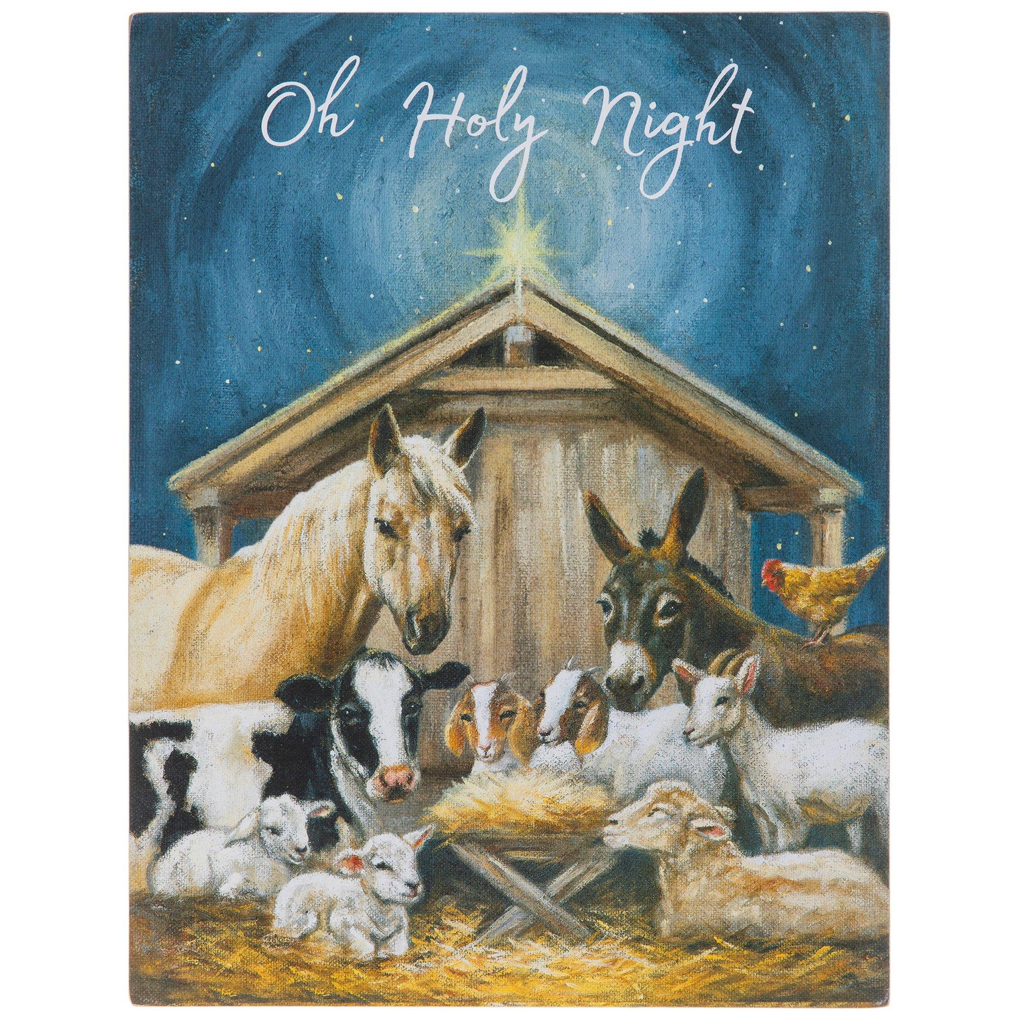 Oh HOly Night-Nativity Scene – Wreath Sign Designs