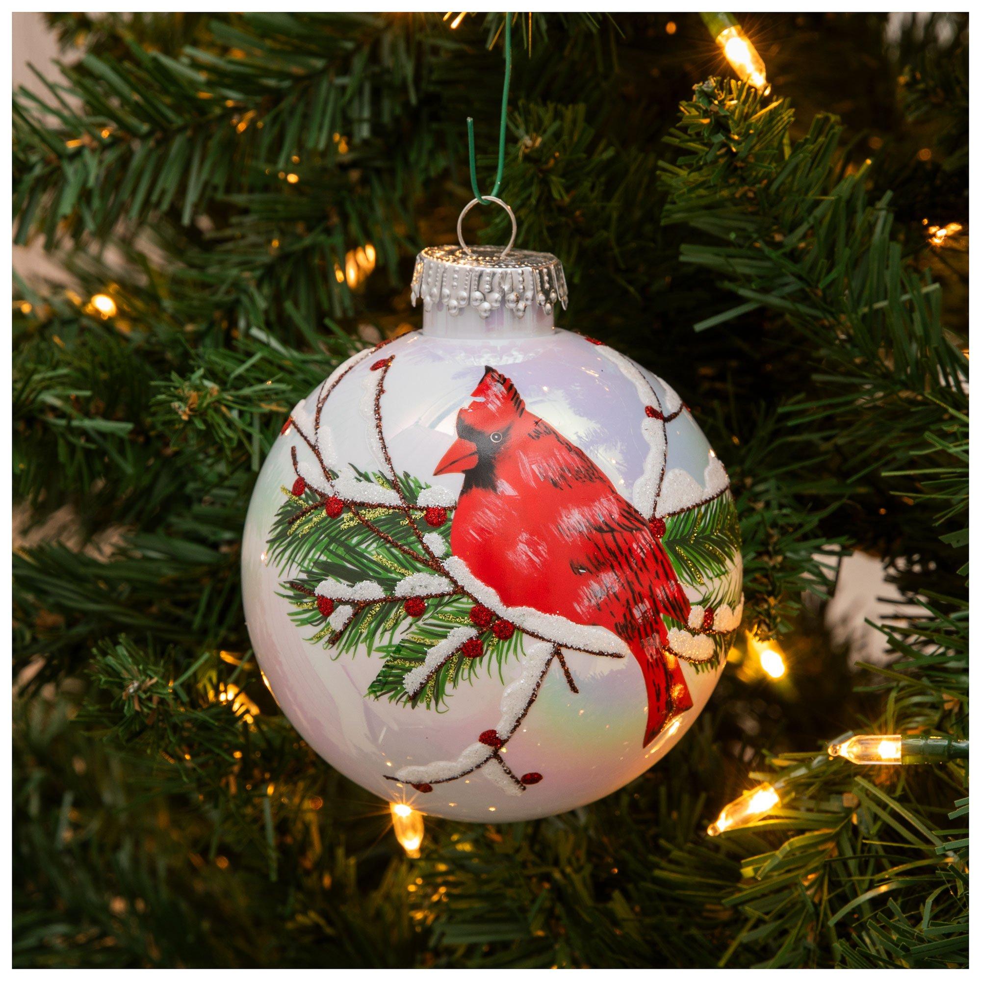 Cardinal Sitting in A Nest - Ornament