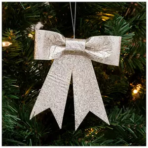 Glitter Bow Ornaments
