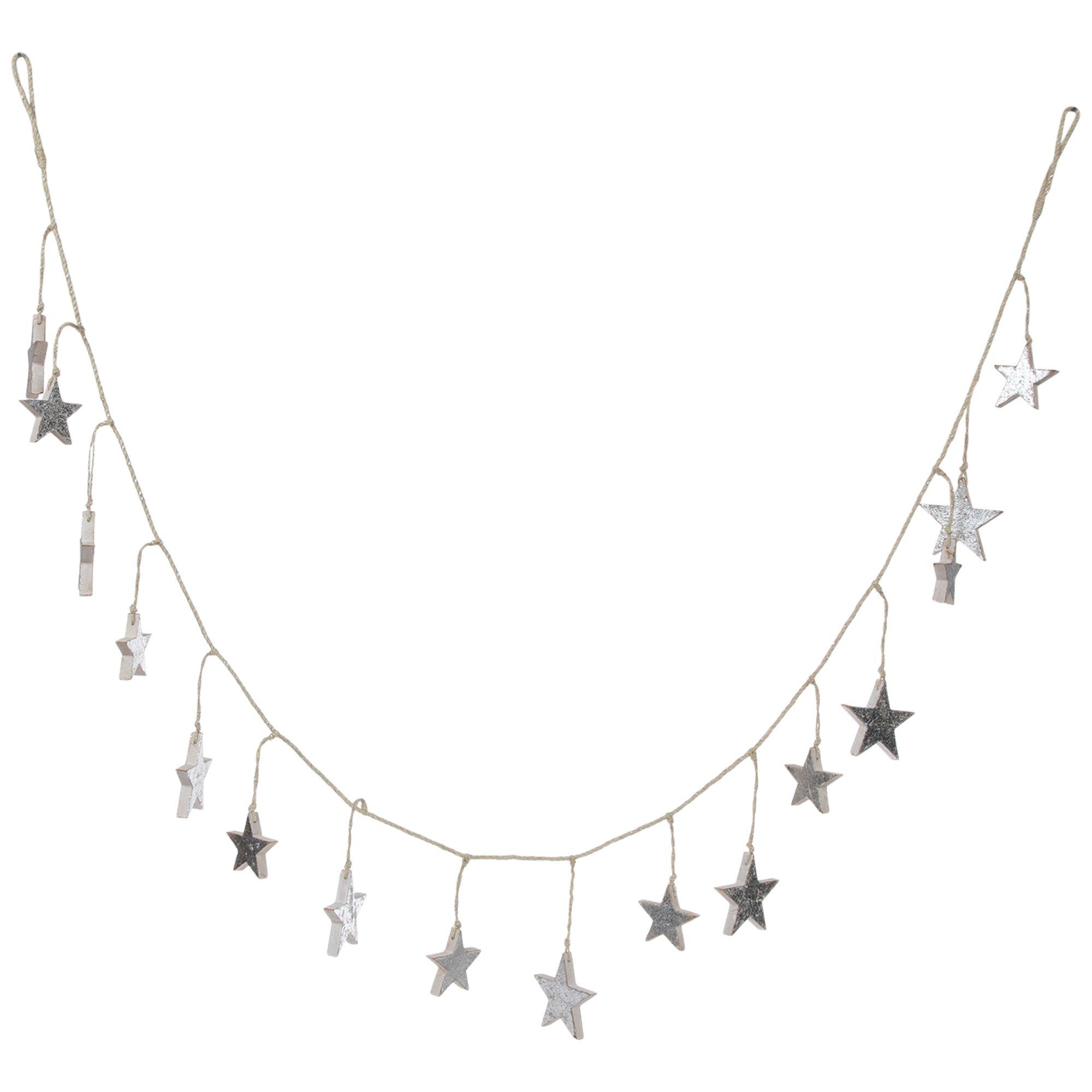 Metallic Star Wood Garland | Hobby Lobby | 5986591