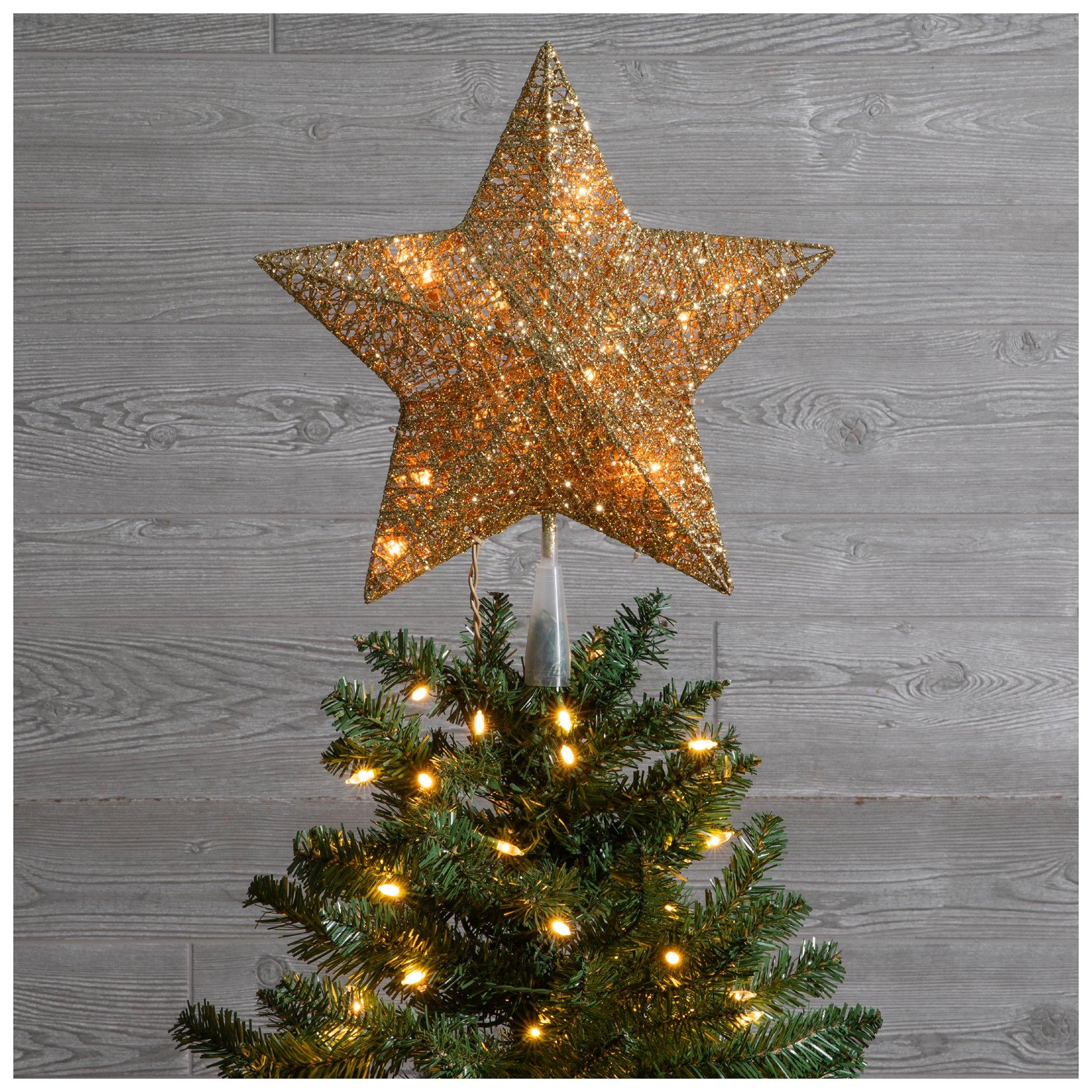 Light Up Glitter Star Tree Topper Hobby Lobby 5987425