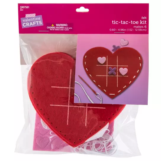 Heart Tic Tac Toe Craft Kit