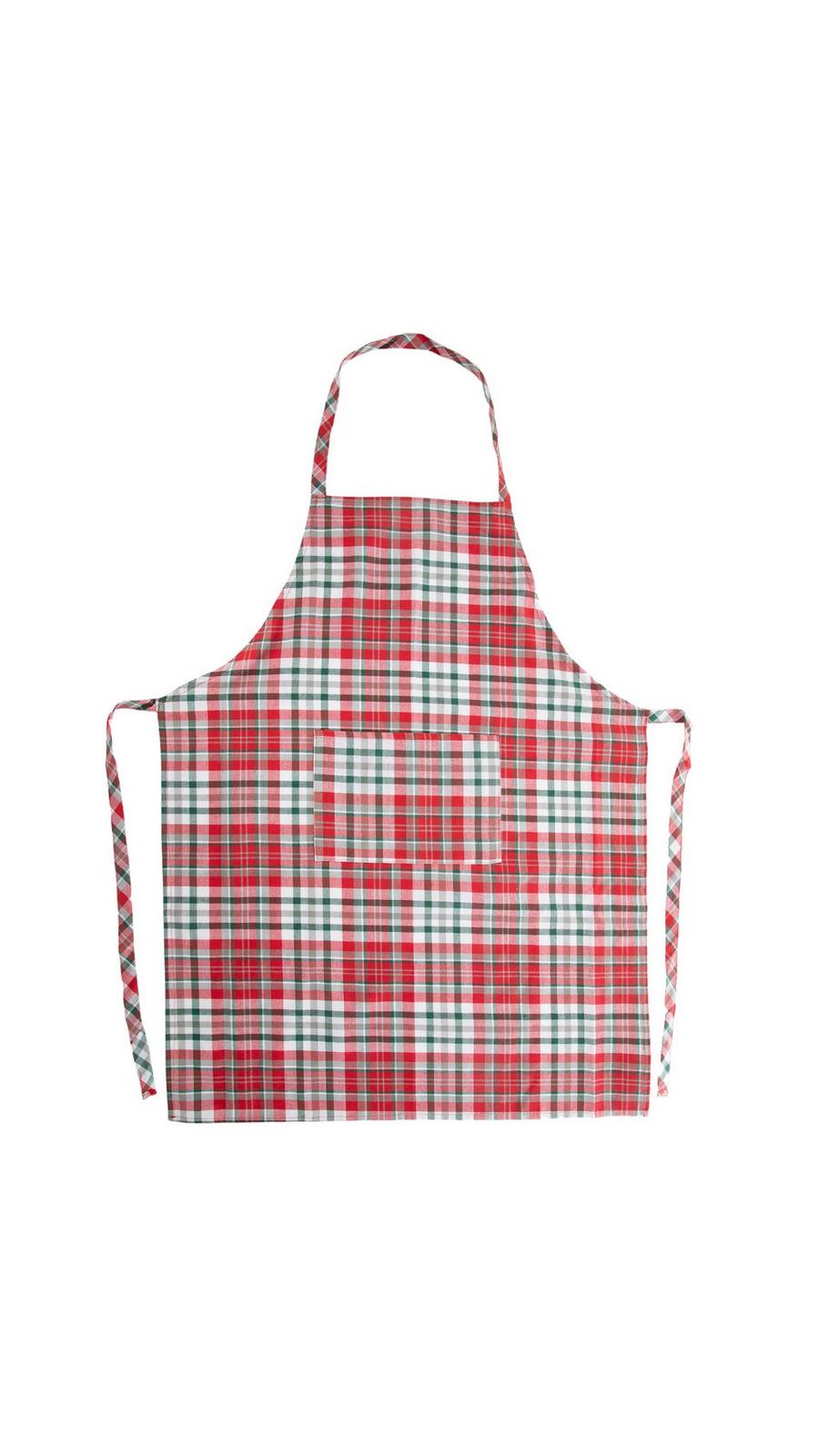 Red, White & Green Plaid Apron | Hobby Lobby | 5988225