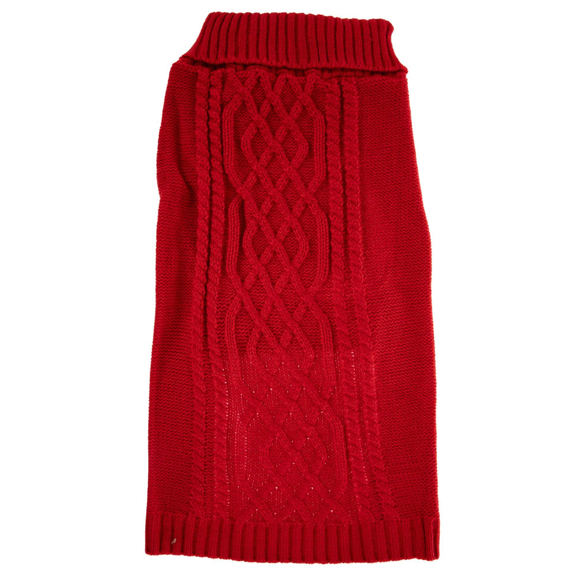 Red Cable Knit Dog Sweater | Hobby Lobby | 5988365