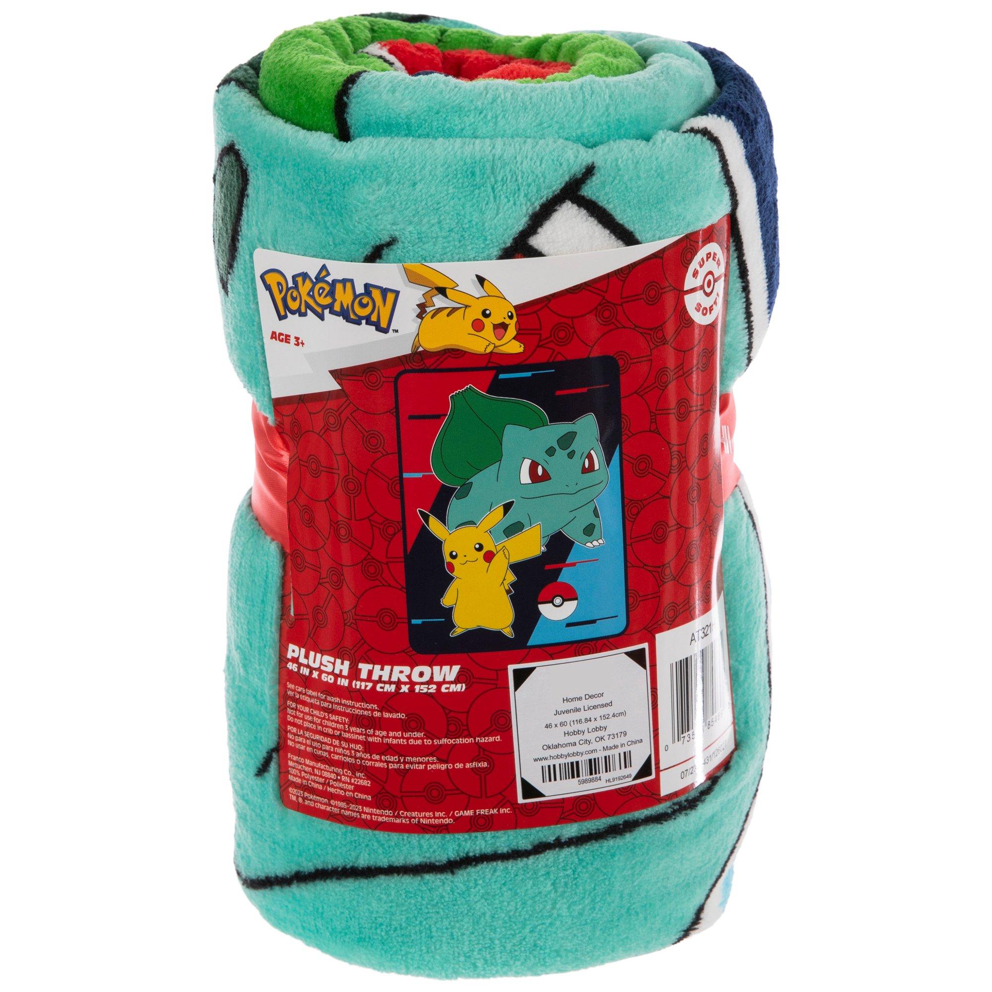 Pokemon Pikachu & Bulbasaur Throw Blanket Hobby Lobby 5989884