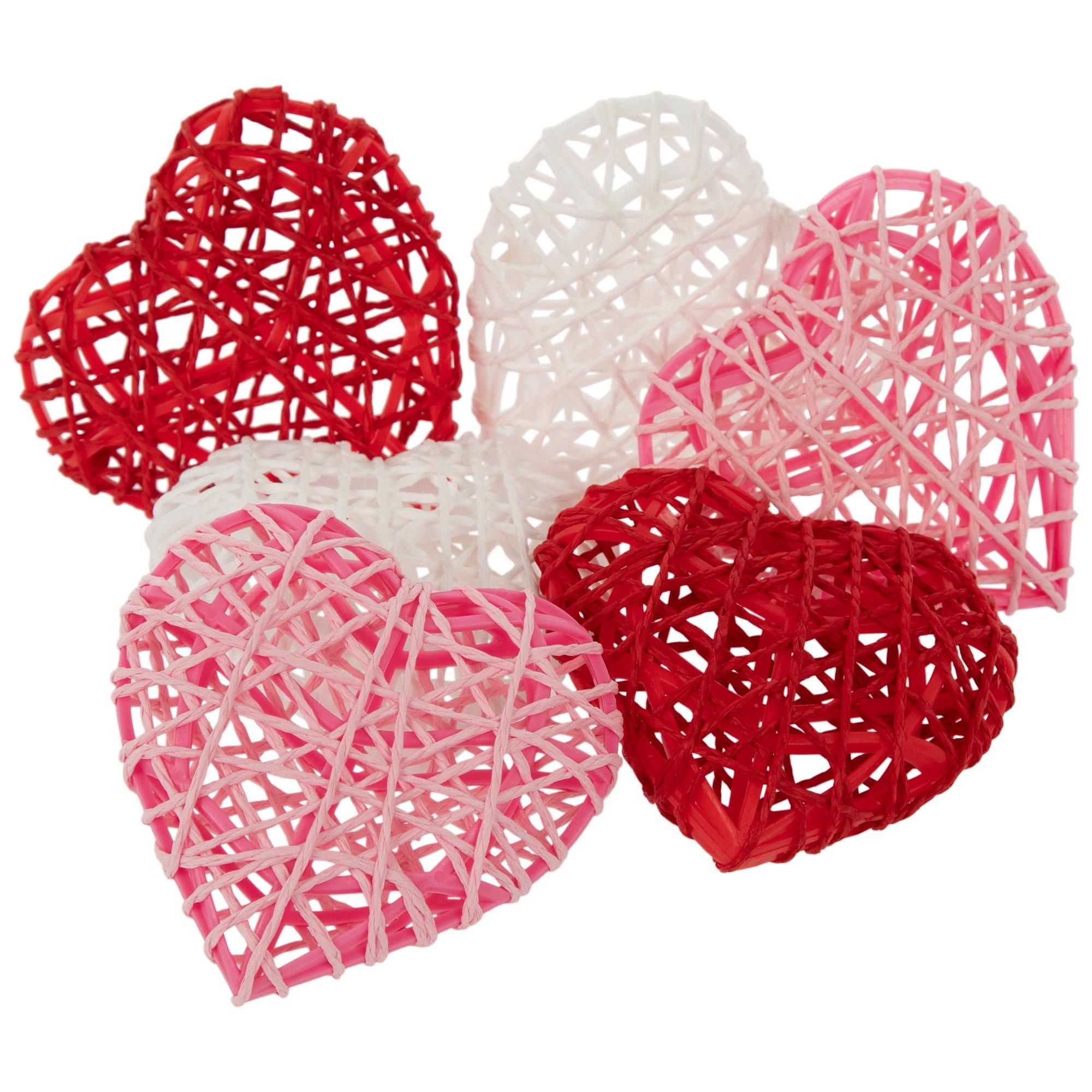 Red, White & Pink Rope Hearts | Hobby Lobby | 5990619