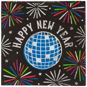 New Years Disco Foil Napkins - Large