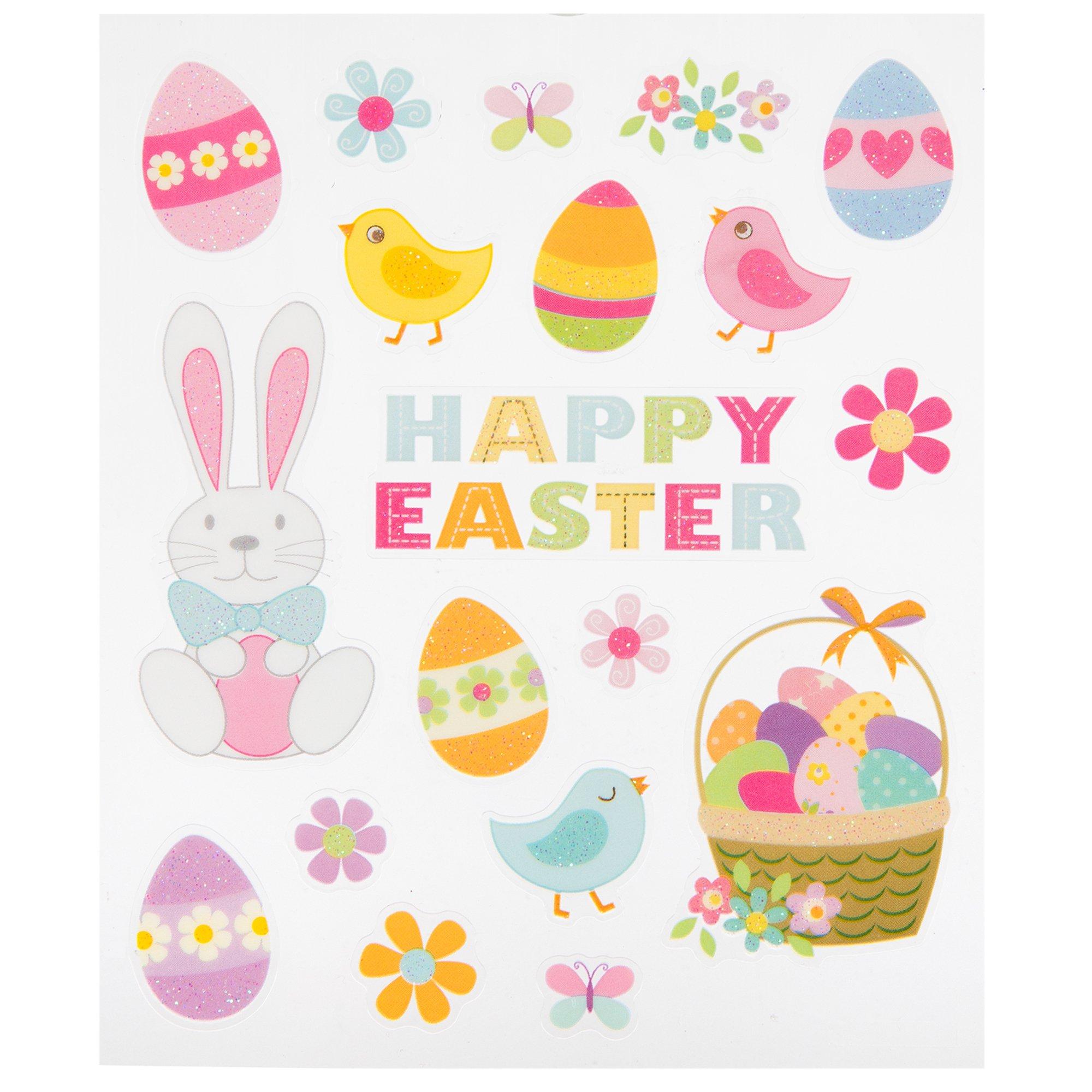 Happy Easter Glitter Stickers Hobby Lobby 599217