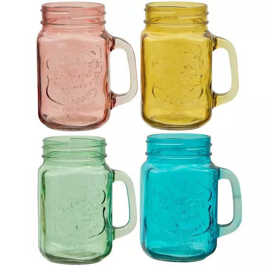 Multi-Color Mason Jar Mugs, Hobby Lobby