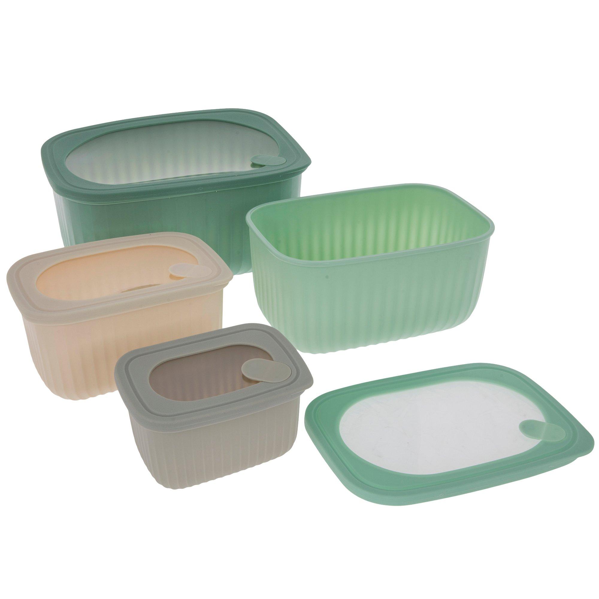 Glass Bowls With Multi-Color Lids - 10 Piece Set, Hobby Lobby