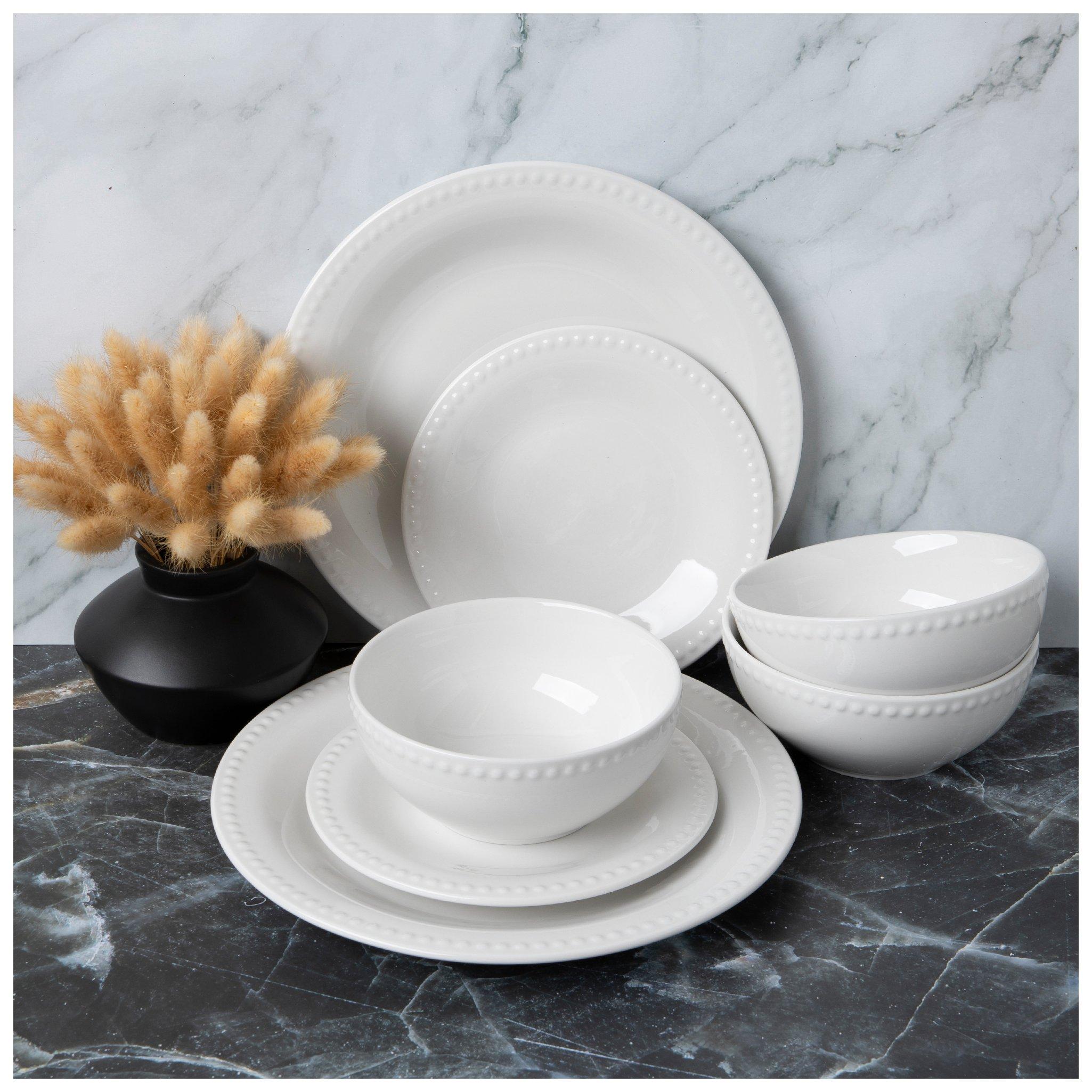 White Beaded Dinnerware Set | Hobby Lobby | 5994272