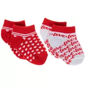 Love & Hearts Infant Socks - 0-12 Months