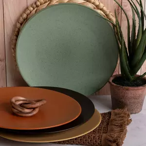 Earth Toned Dinner Plates