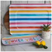 Summer Vibes Striped Trays