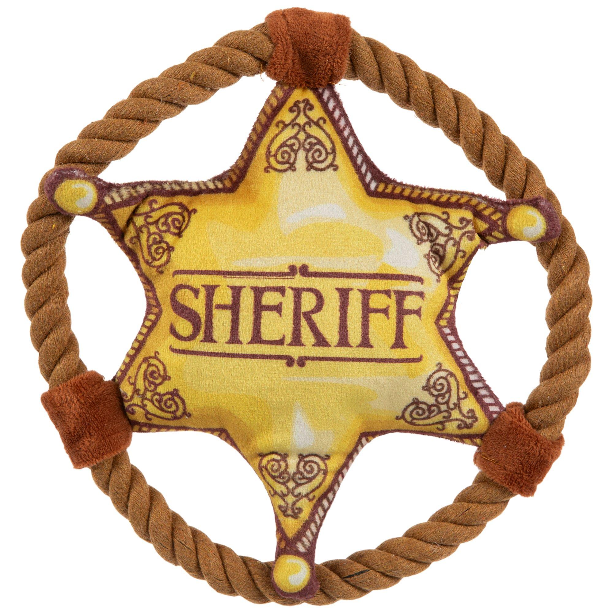 Sheriff Badge Rope Dog Toy, Hobby Lobby