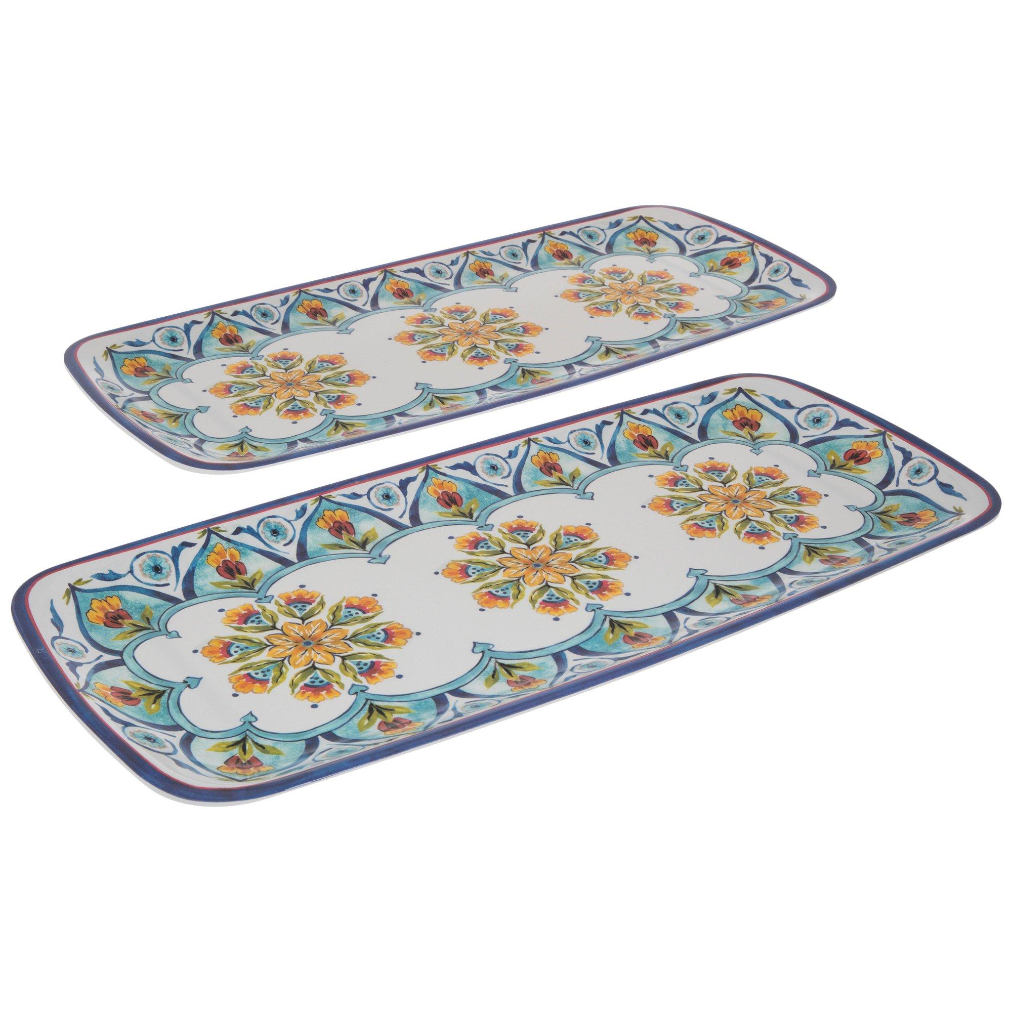 Blue & White Medallion Trays Hobby Lobby 6000186