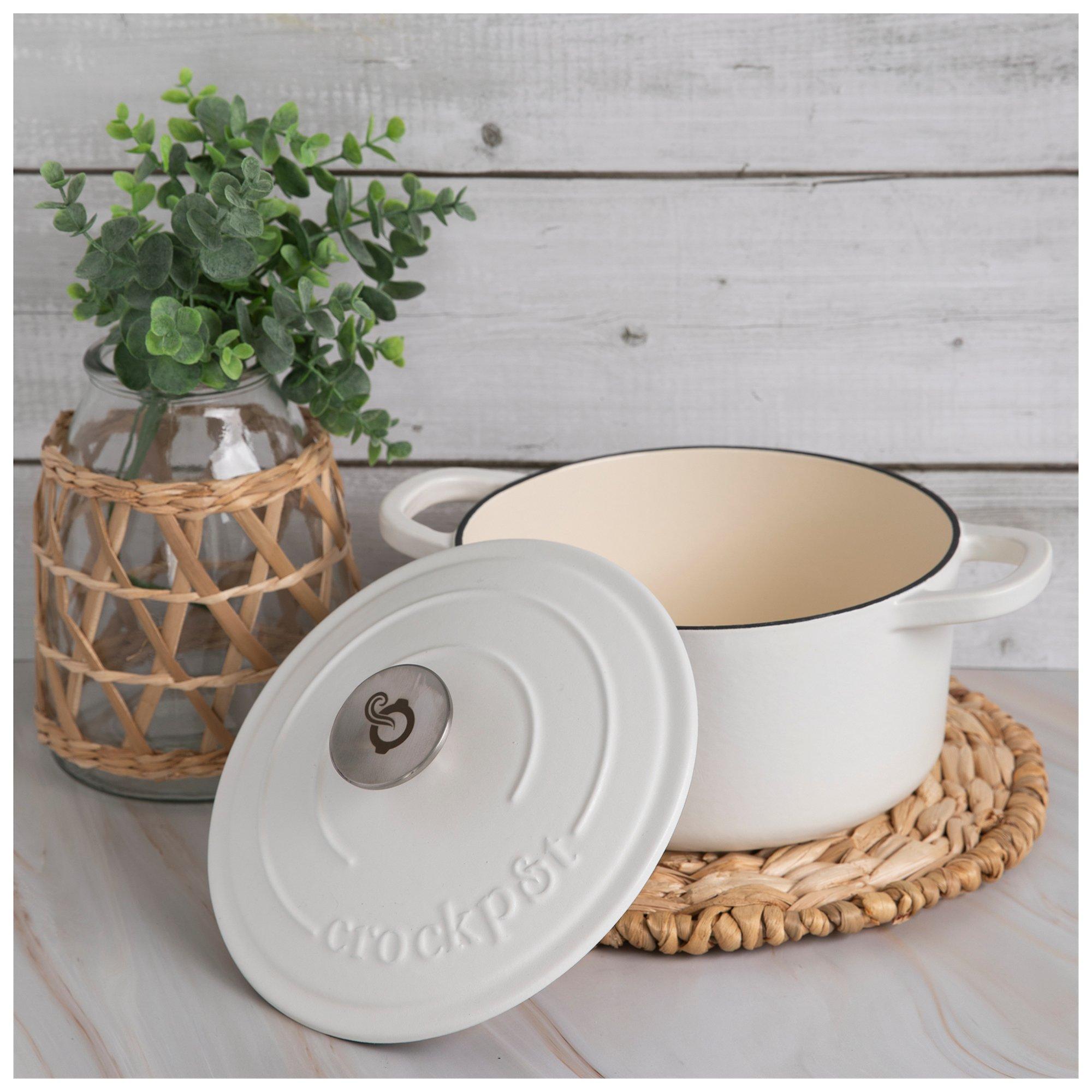 Crockpot White Cast Iron Dutch Oven Hobby Lobby 6000657