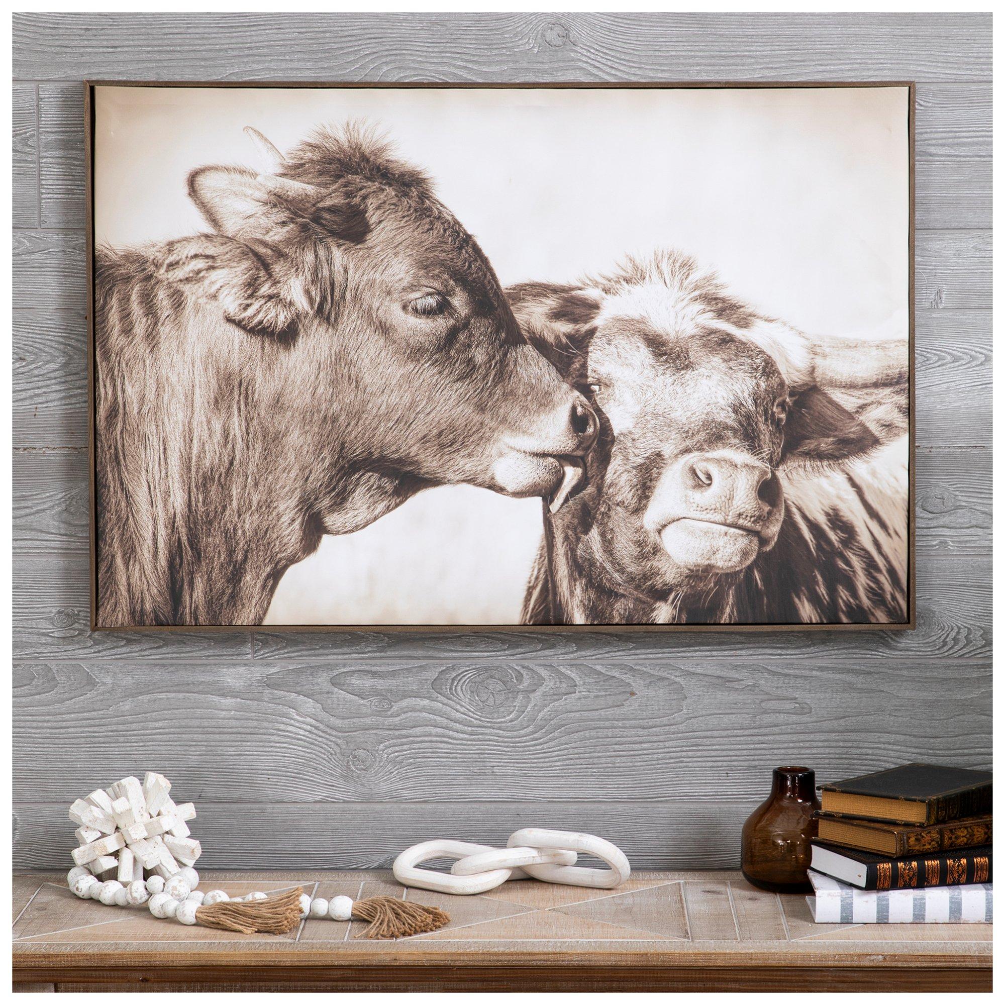 Gentle Kiss From A Cow Canvas Wall Decor Hobby Lobby 6001929