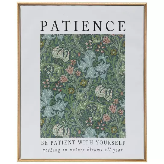 Patience Floral Canvas Wall Decor | Hobby Lobby | 6003172