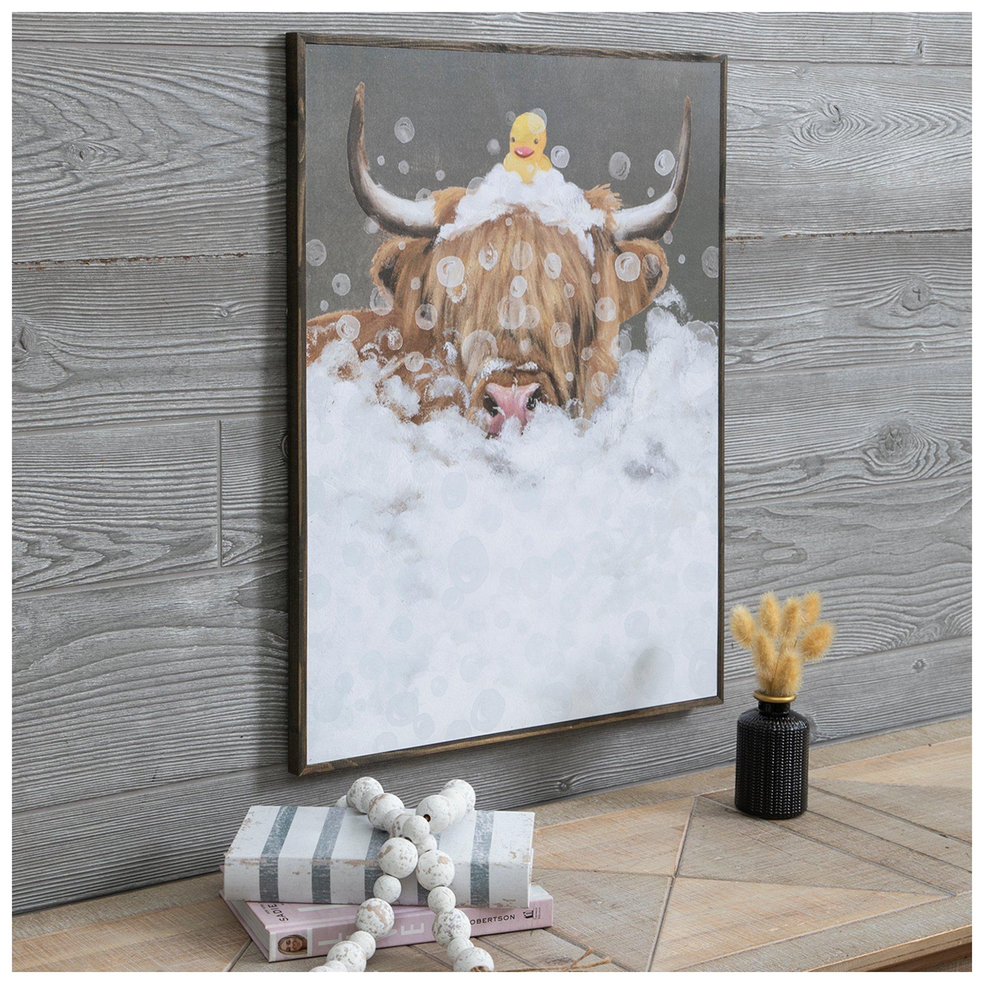 Highland Cow In Bubble Bath Wood Wall Decor Hobby Lobby 6004691
