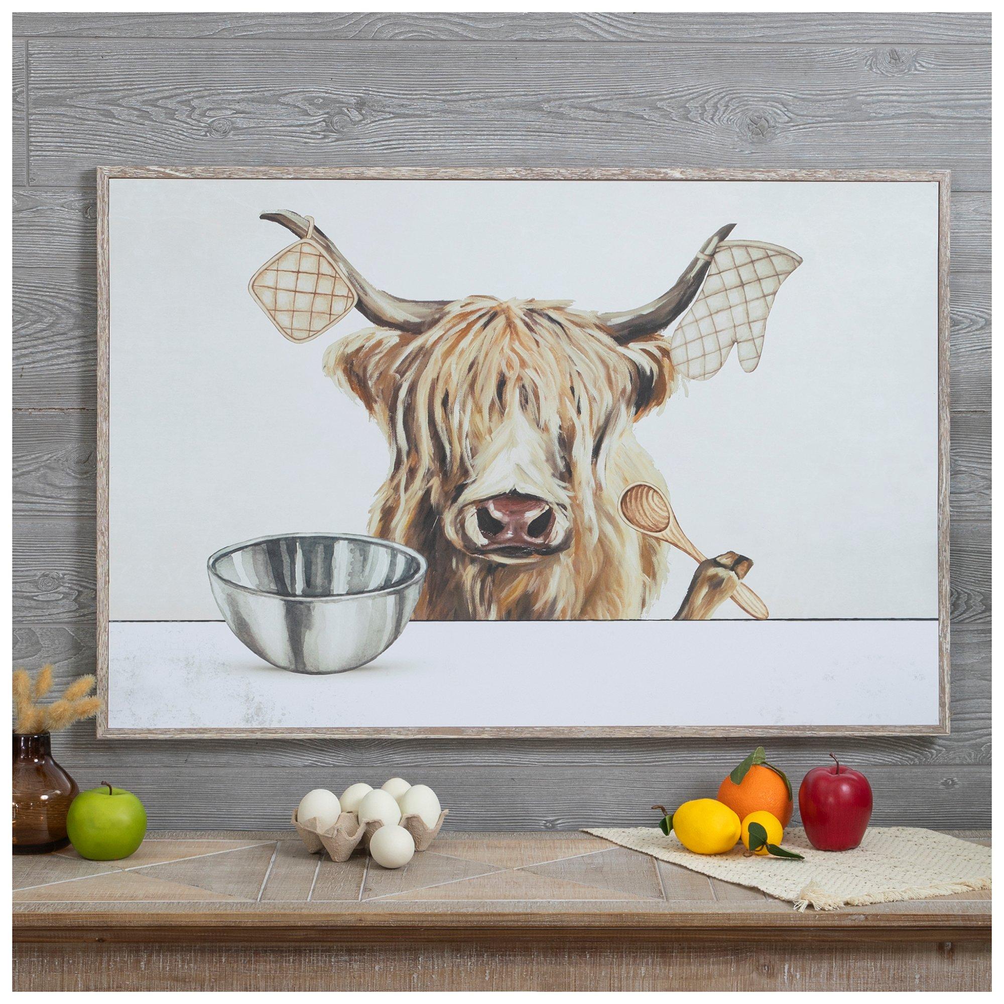 Highland Cow In Kitchen Wood Wall Decor Hobby Lobby 6004717