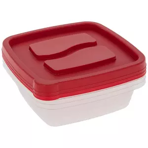 Red Storage Containers - 6 Piece Set