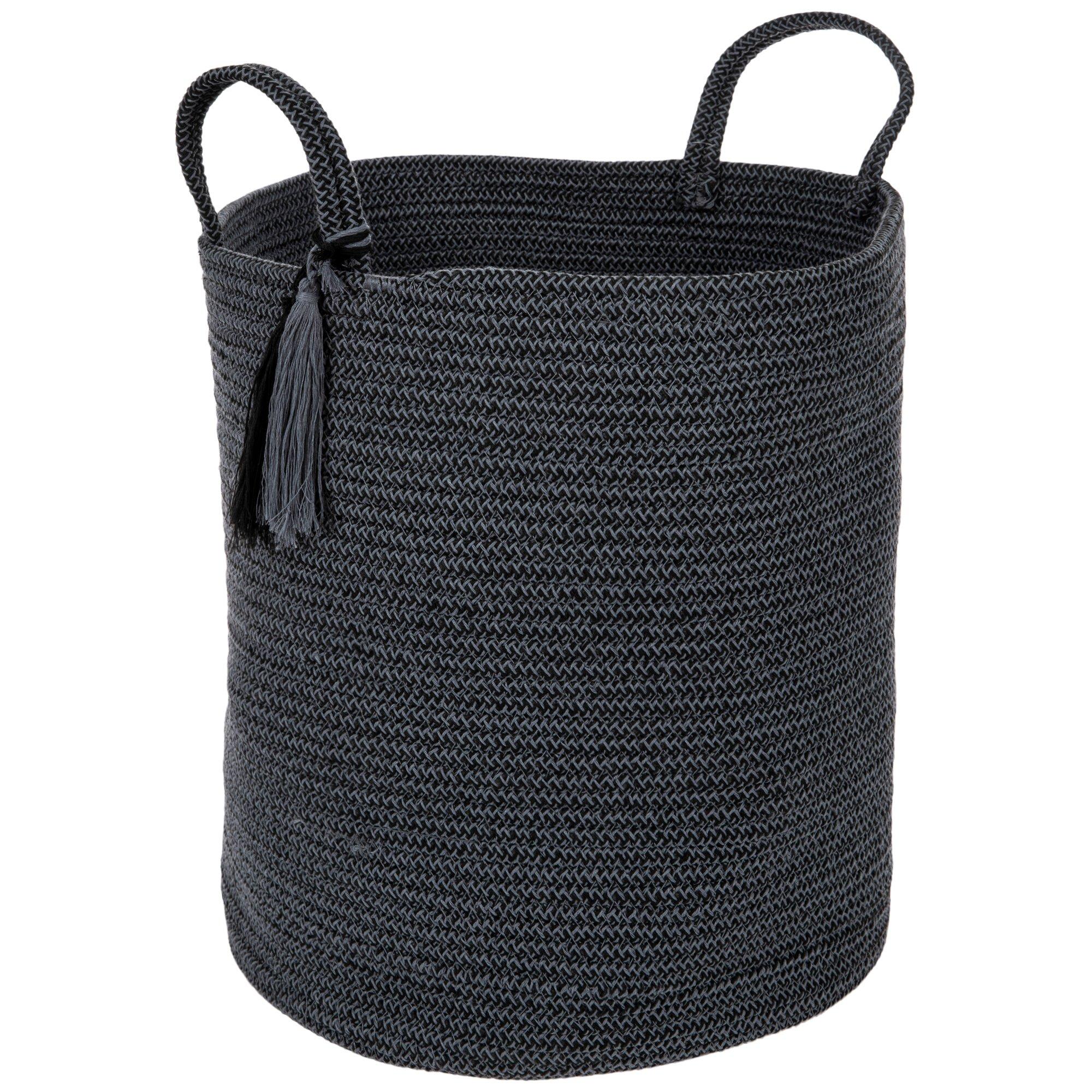 Black & Blue Braided Rope Basket Hobby Lobby 6005409