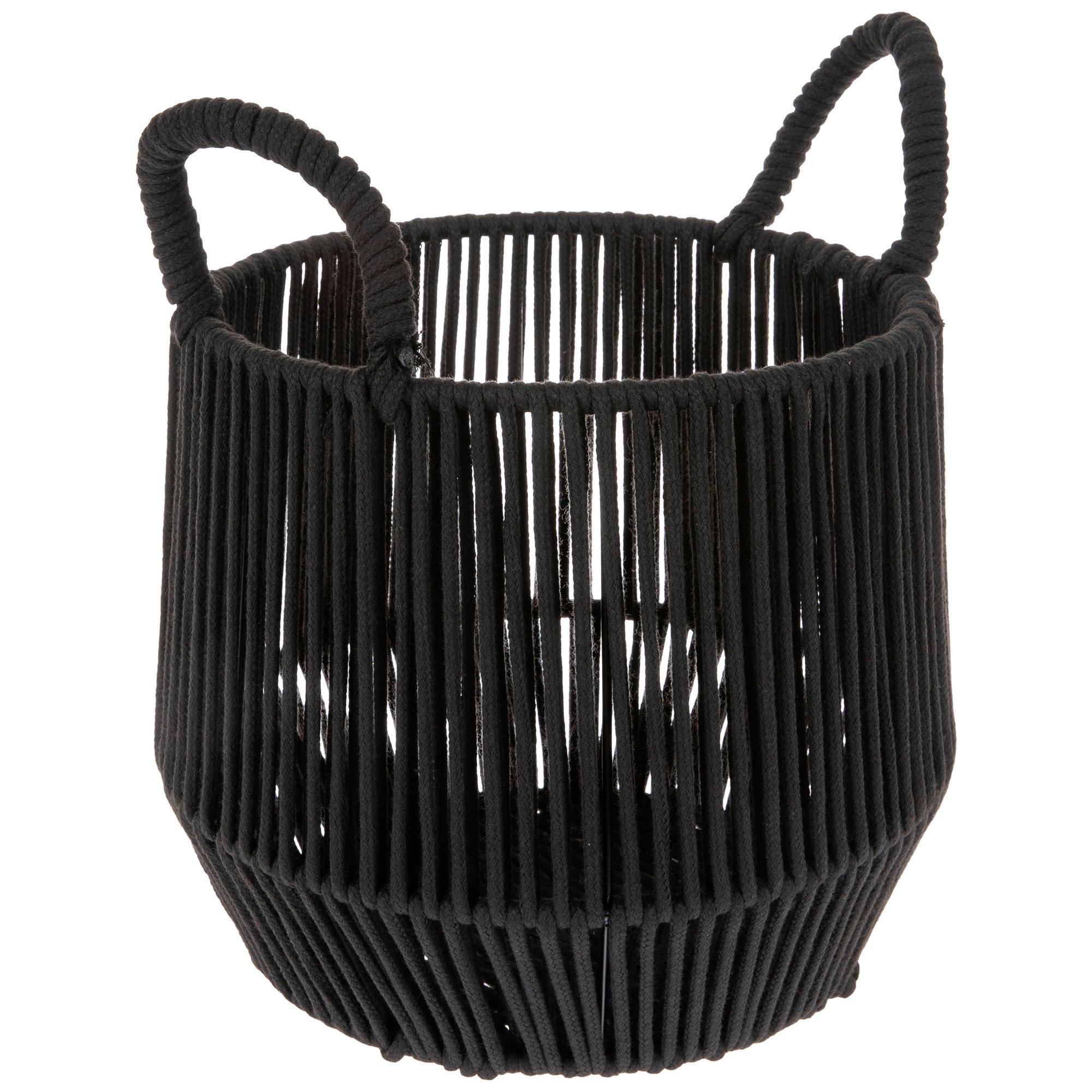 Black Open Rope Basket Hobby Lobby 6005425