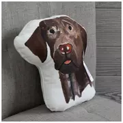 Brown Labrador Pillow