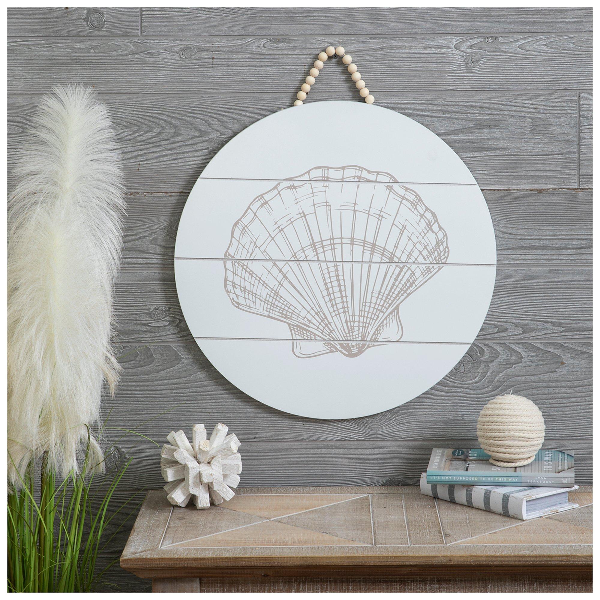 Picture Perfect International Shell Sketches I Shiplap Giclee Stretched Canvas Wall Art, Size: 18 x 18