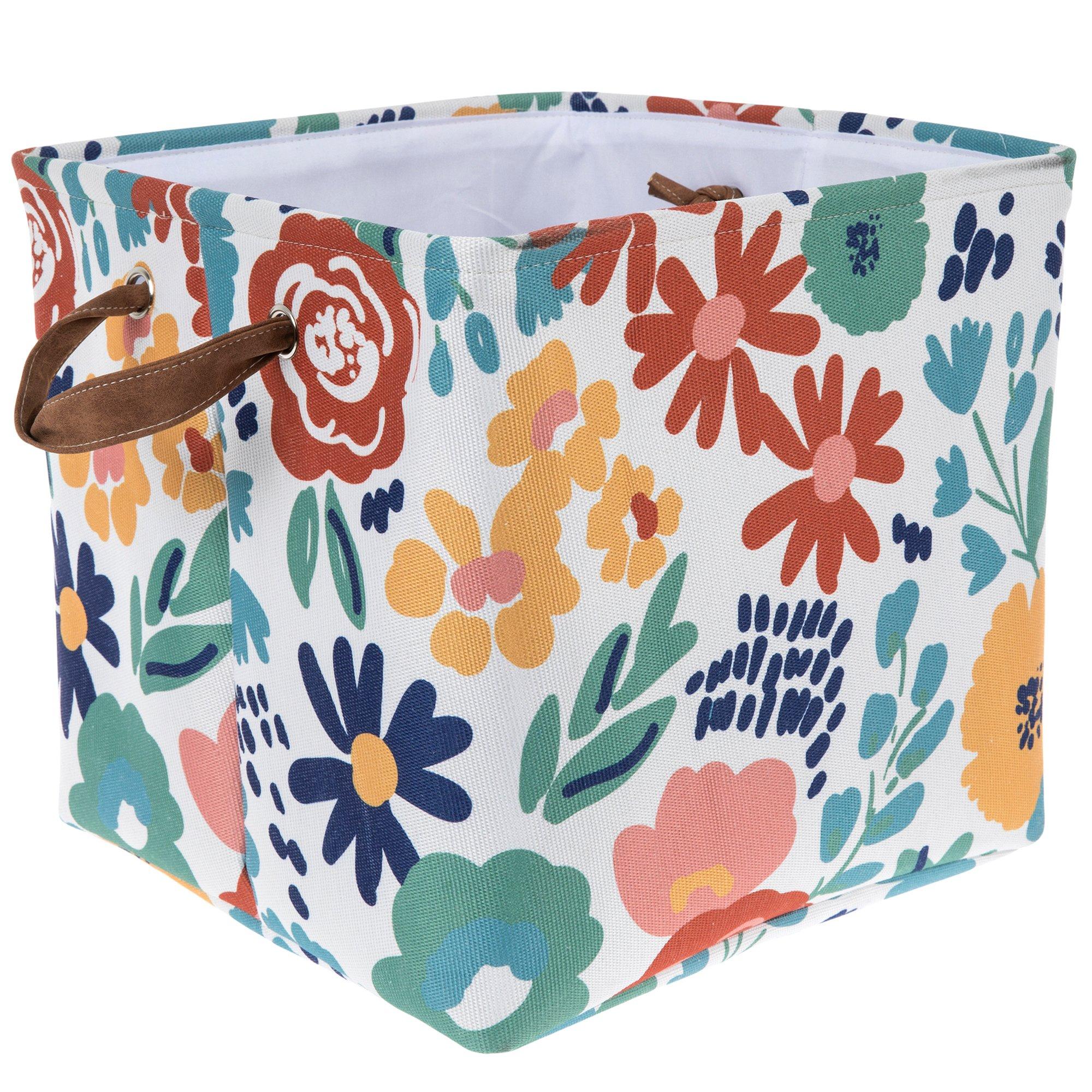 Floral Fabric Container