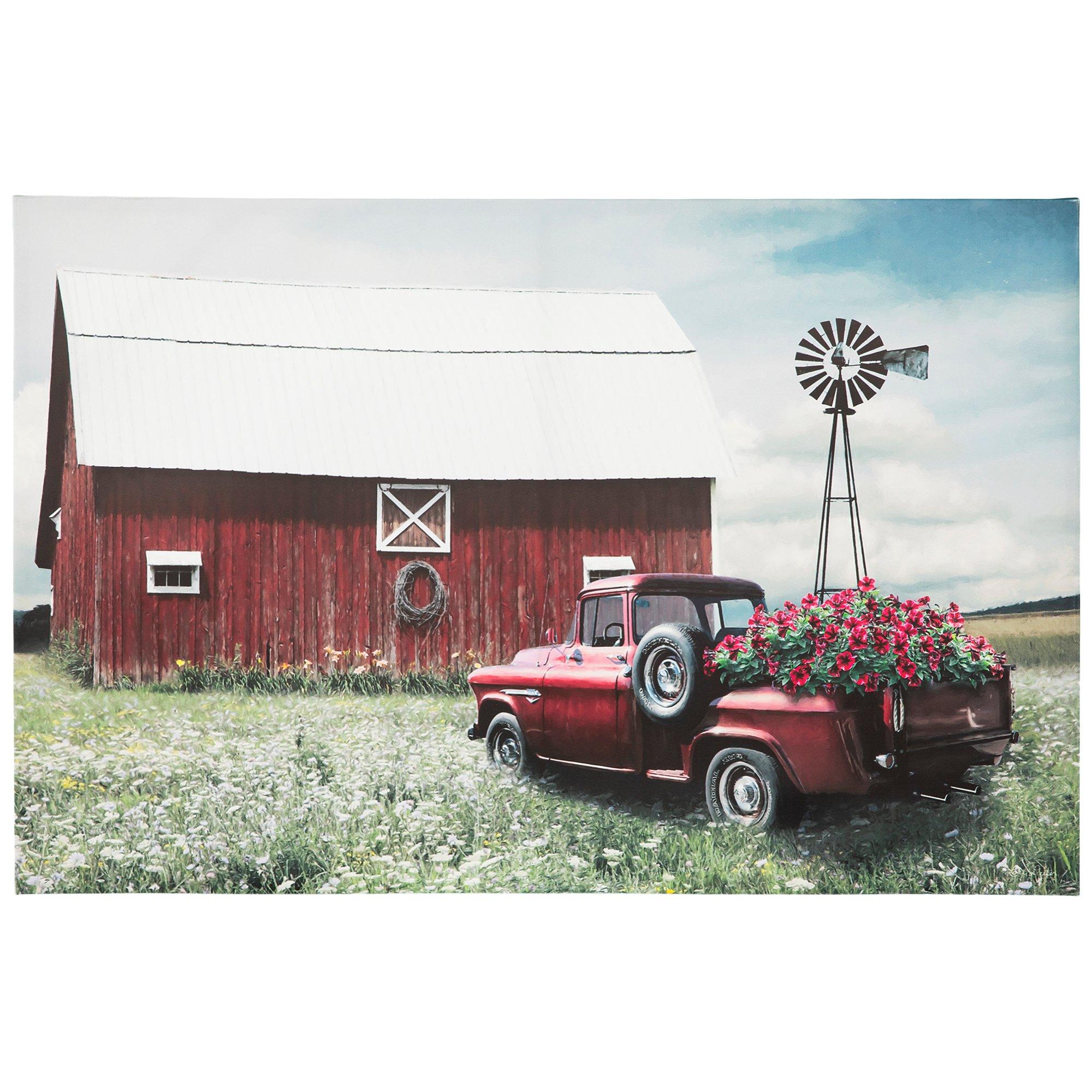 Red Country Barn 18x24 Canvas 