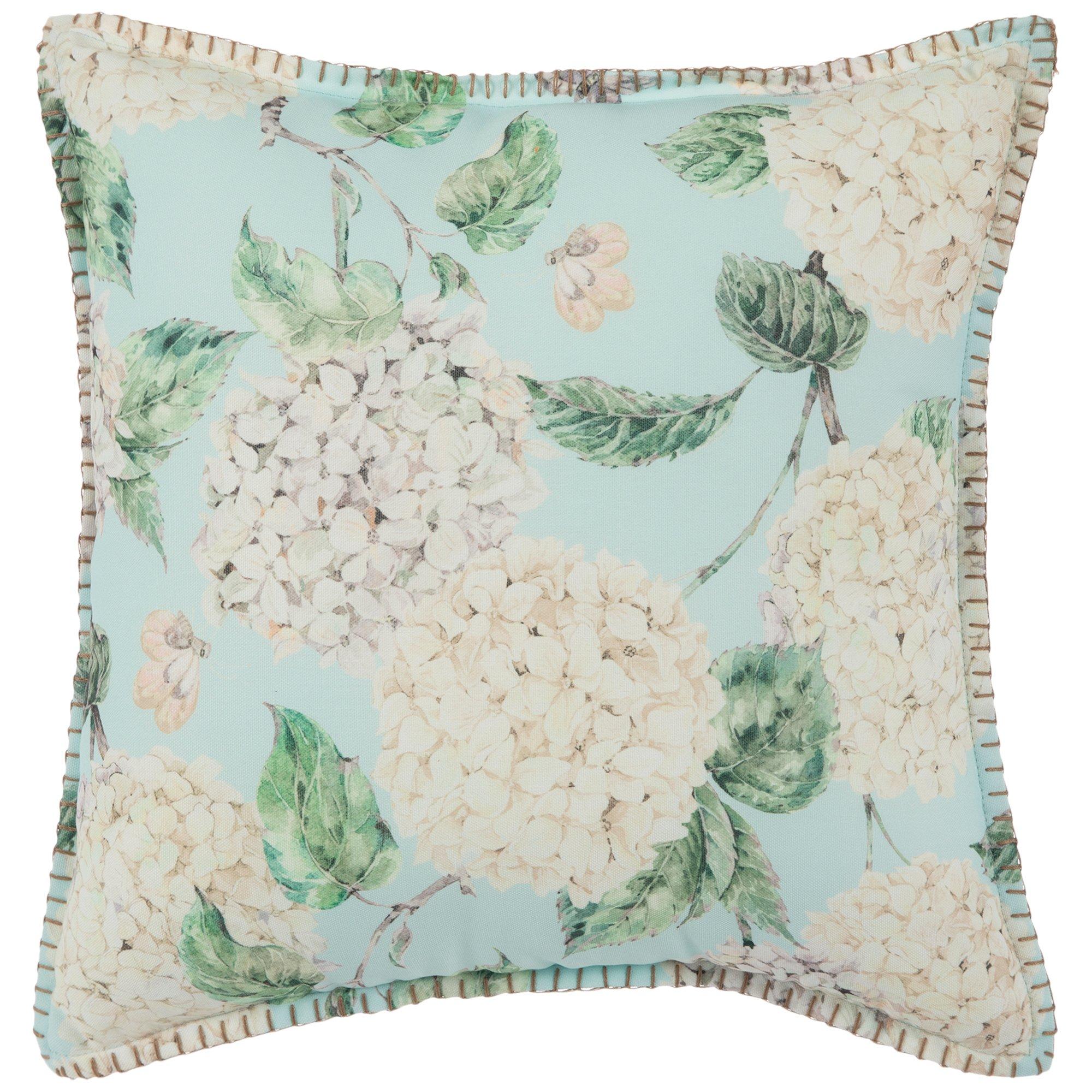 Light Blue Hydrangeas Pillow Hobby Lobby 6009088
