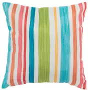 Watercolor Striped Pillow