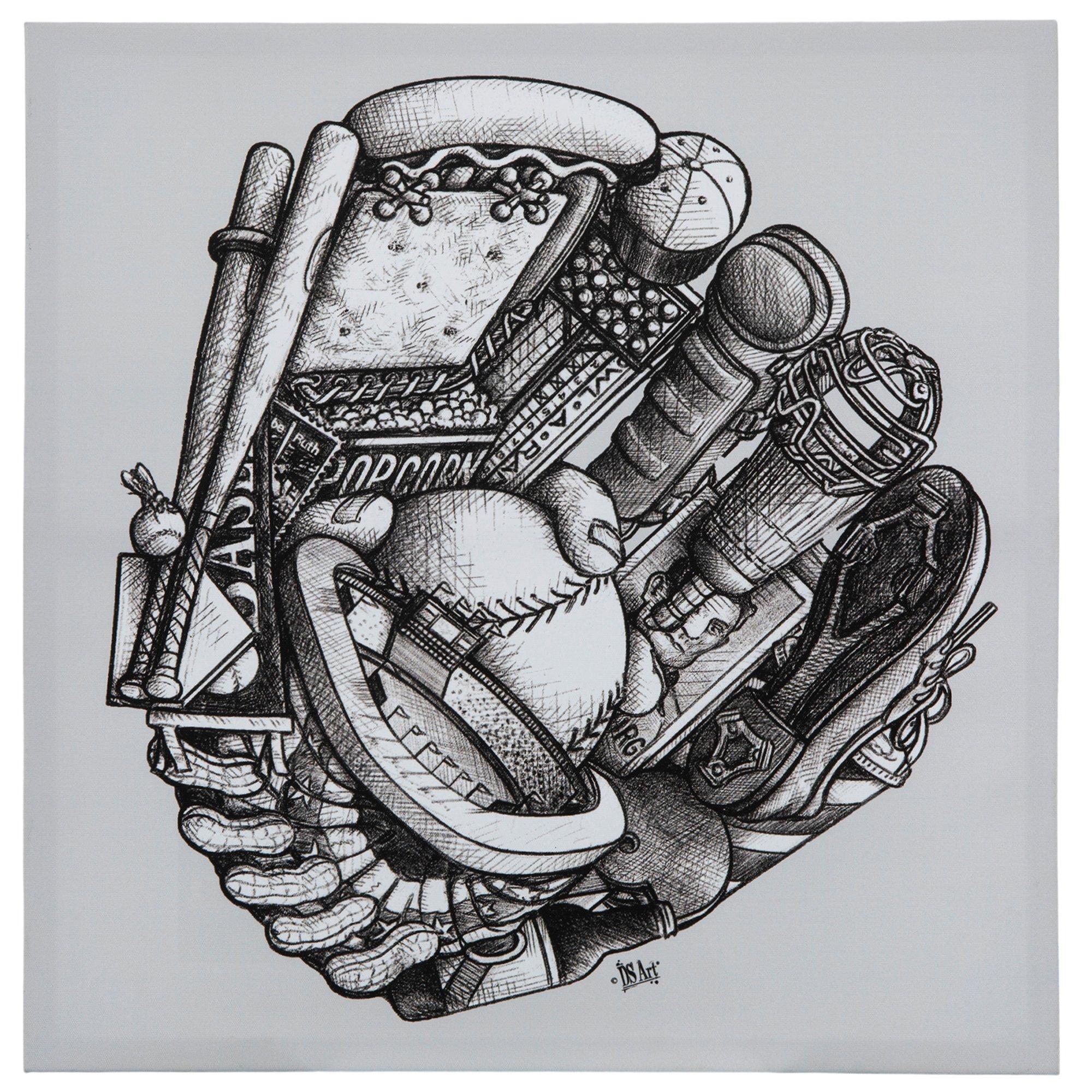 Baseball Glove Collage Canvas Wall Decor Hobby Lobby 6011126