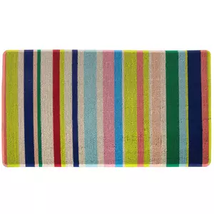 Multi-Color Striped Doormat