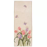 Embroidered Tulips Table Runner