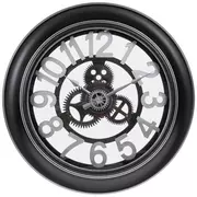 Silver Gear Wall Clock